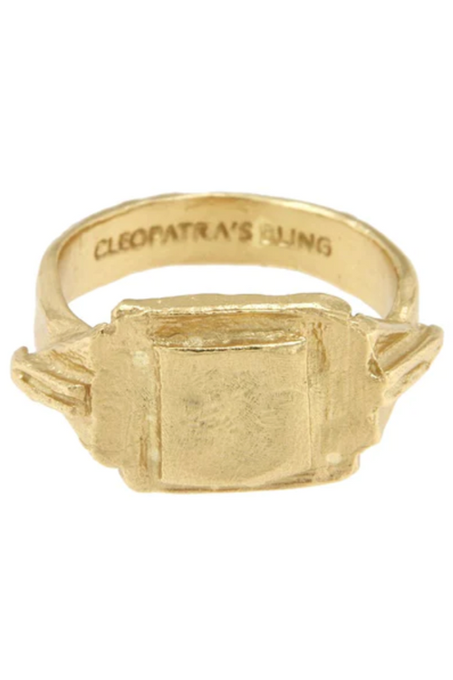 Cleopatra's Bling | Signet Ring - Gold