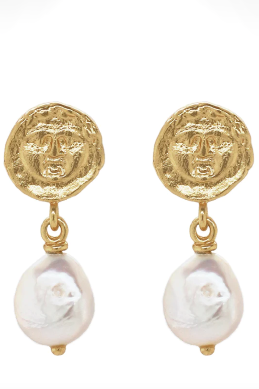 Pandaia Earrings With Pearl - Gold (RESTOCKED)