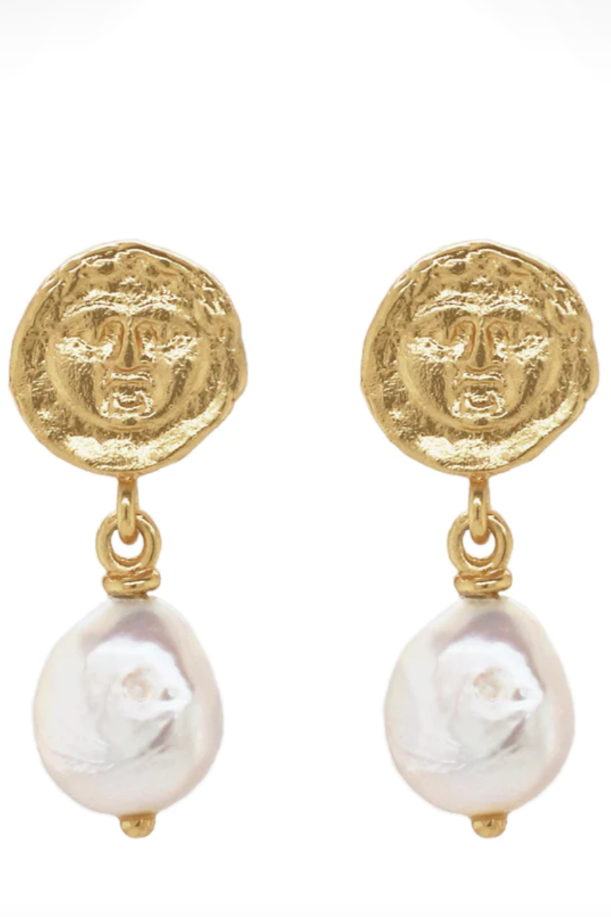 Pandaia Earrings With Pearl - Gold