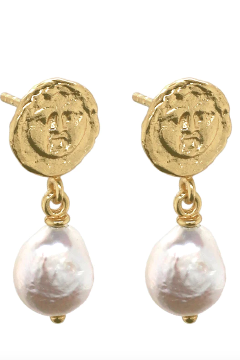 Pandaia Earrings With Pearl - Gold