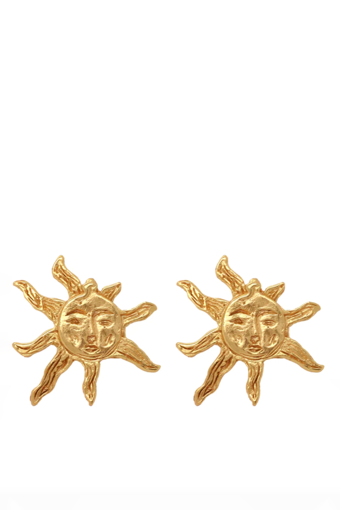 Cleopatra's Bling | Mini Apollo Sun Earrings - Gold