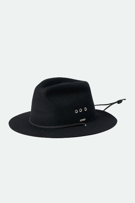 Wesley AW Packable Fedora (Unisex) - Black