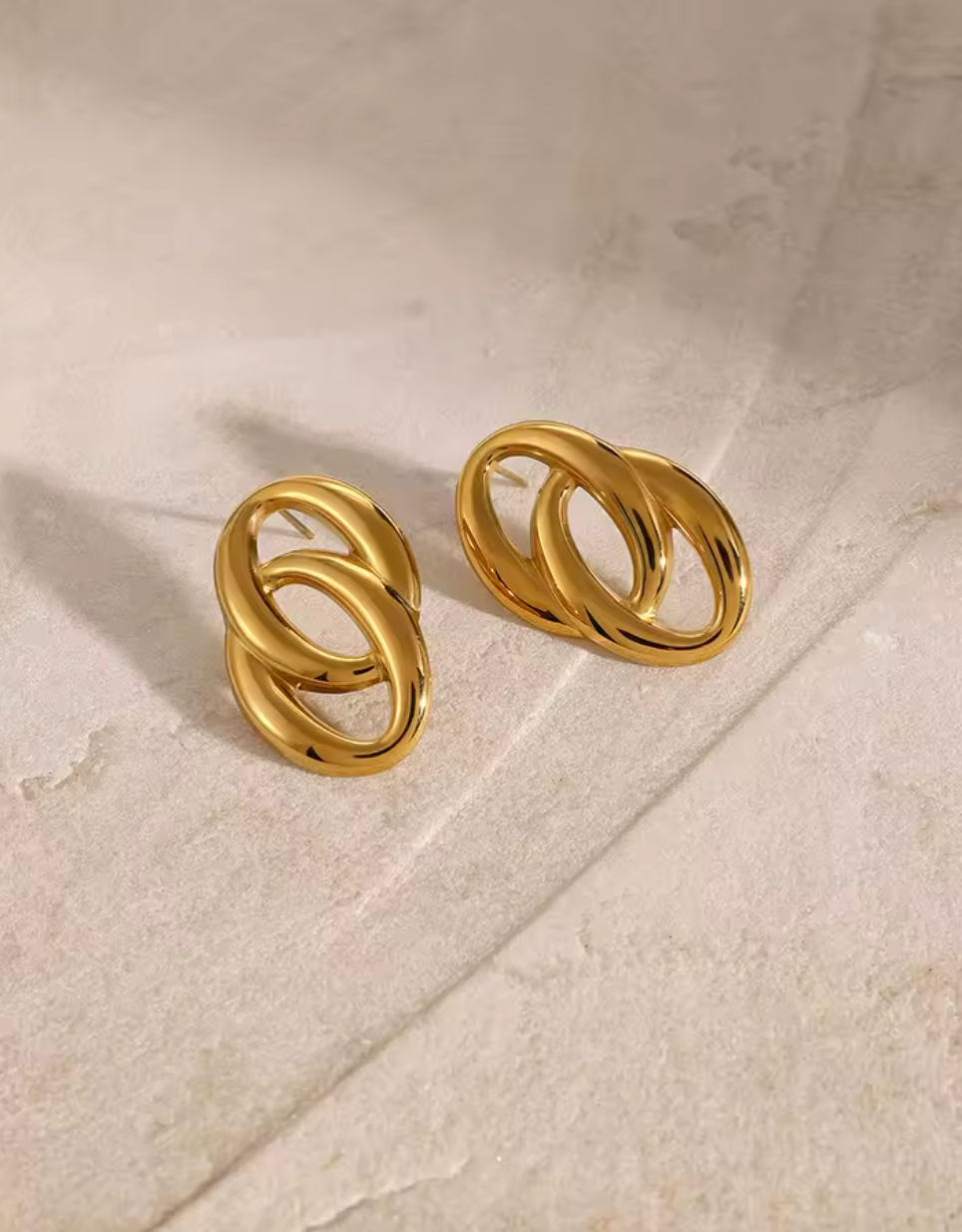 Double Oh Earrings - Gold