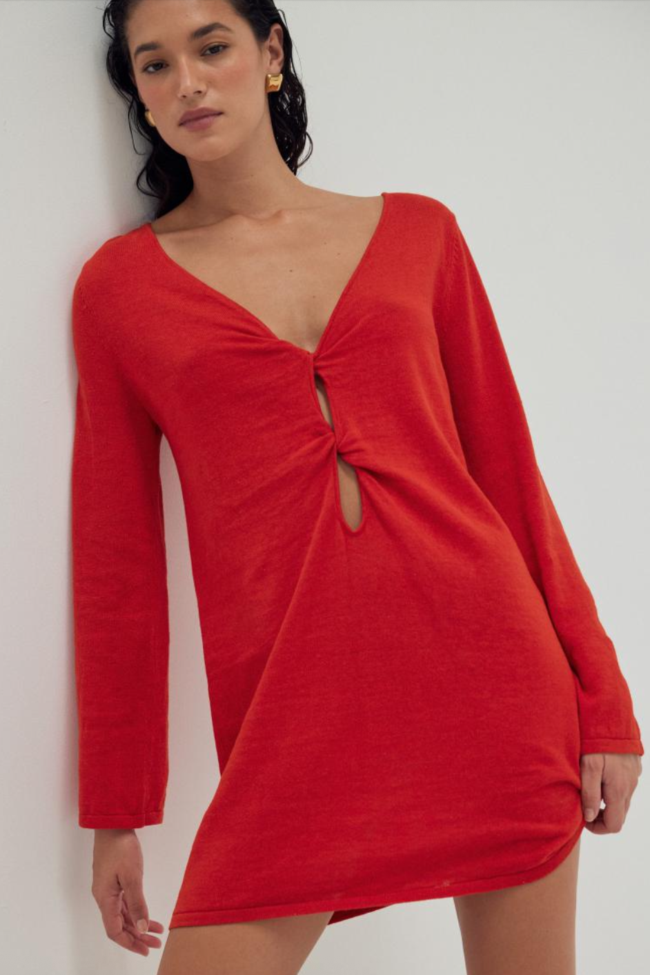 Paloma Reversible Dress - Cherry Red