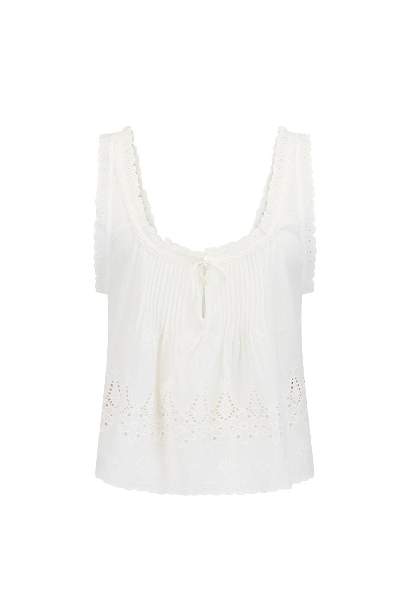 Maiden Lace Cami - White