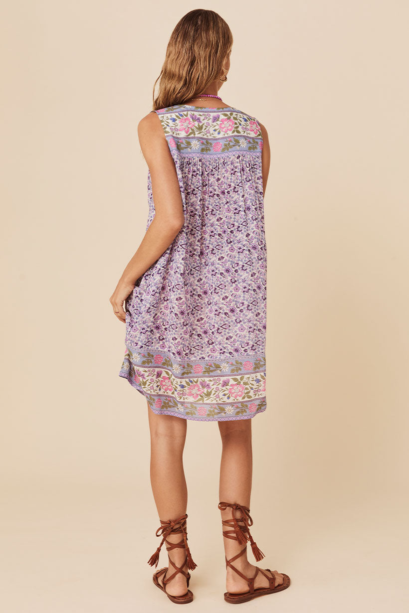 Spell | Sienna Sleeveless Tunic Dress - Lilac