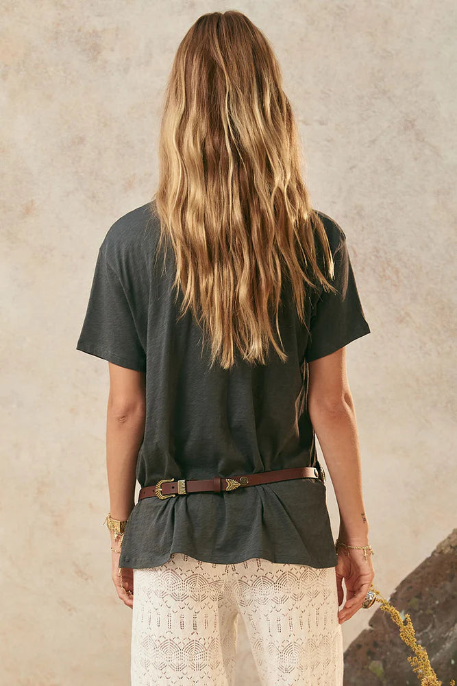 Elysian Biker Tee - Charcoal (RESTOCKED SIZES!)