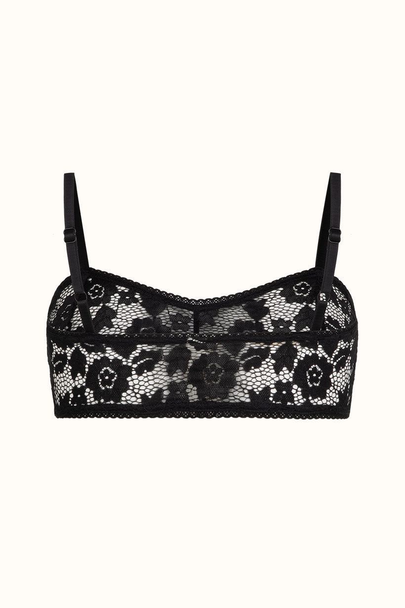 Lux Lisbon Lace Bralette - Onyx