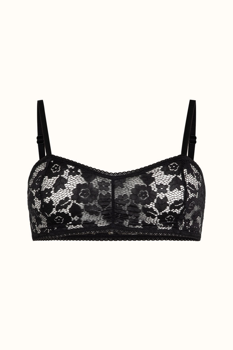 Lux Lisbon Lace Bralette - Onyx