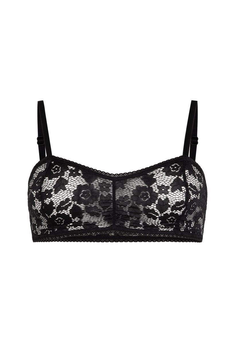 Lux Lisbon Lace Bralette - Onyx