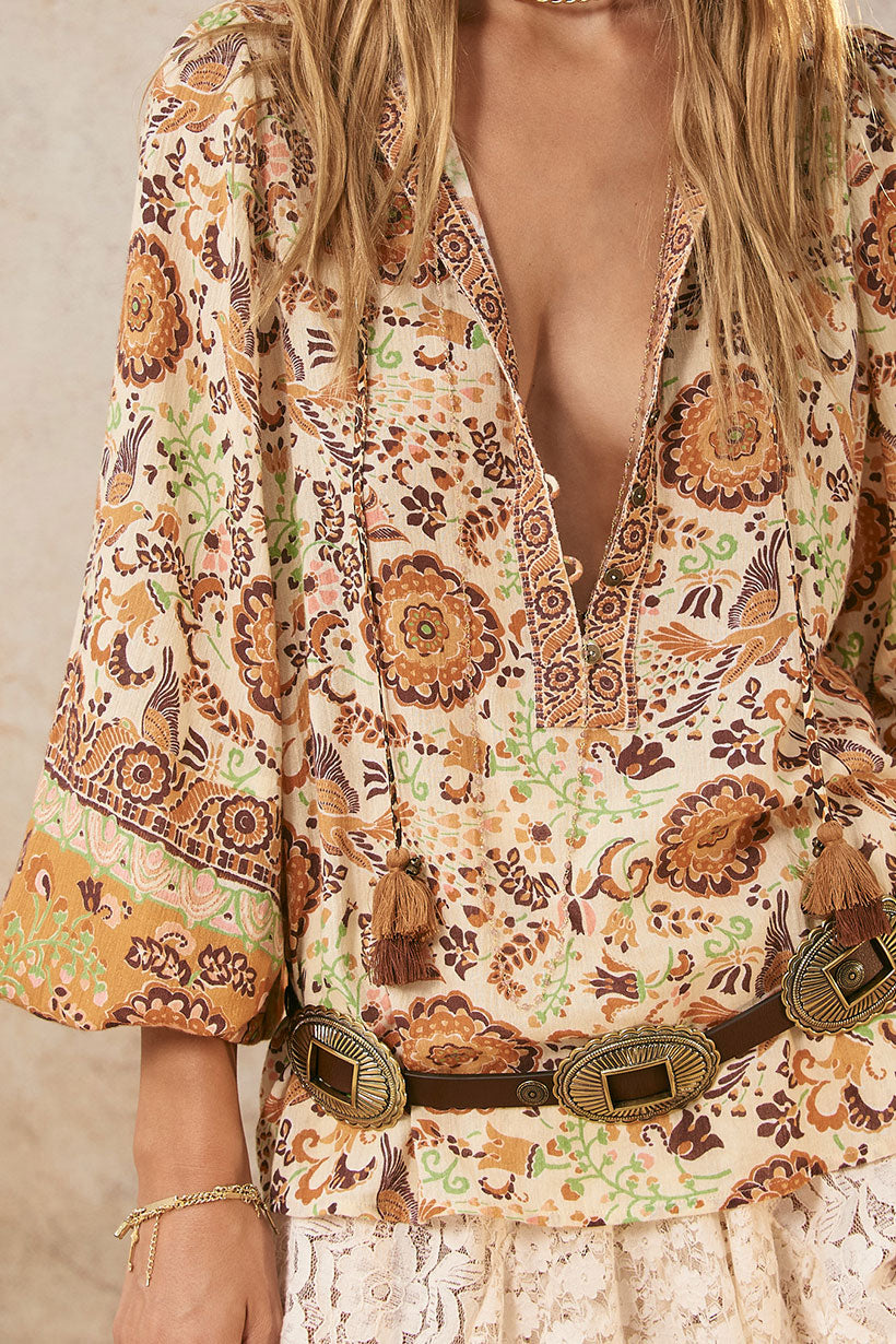 Sannah Blouse - Golden Ochre