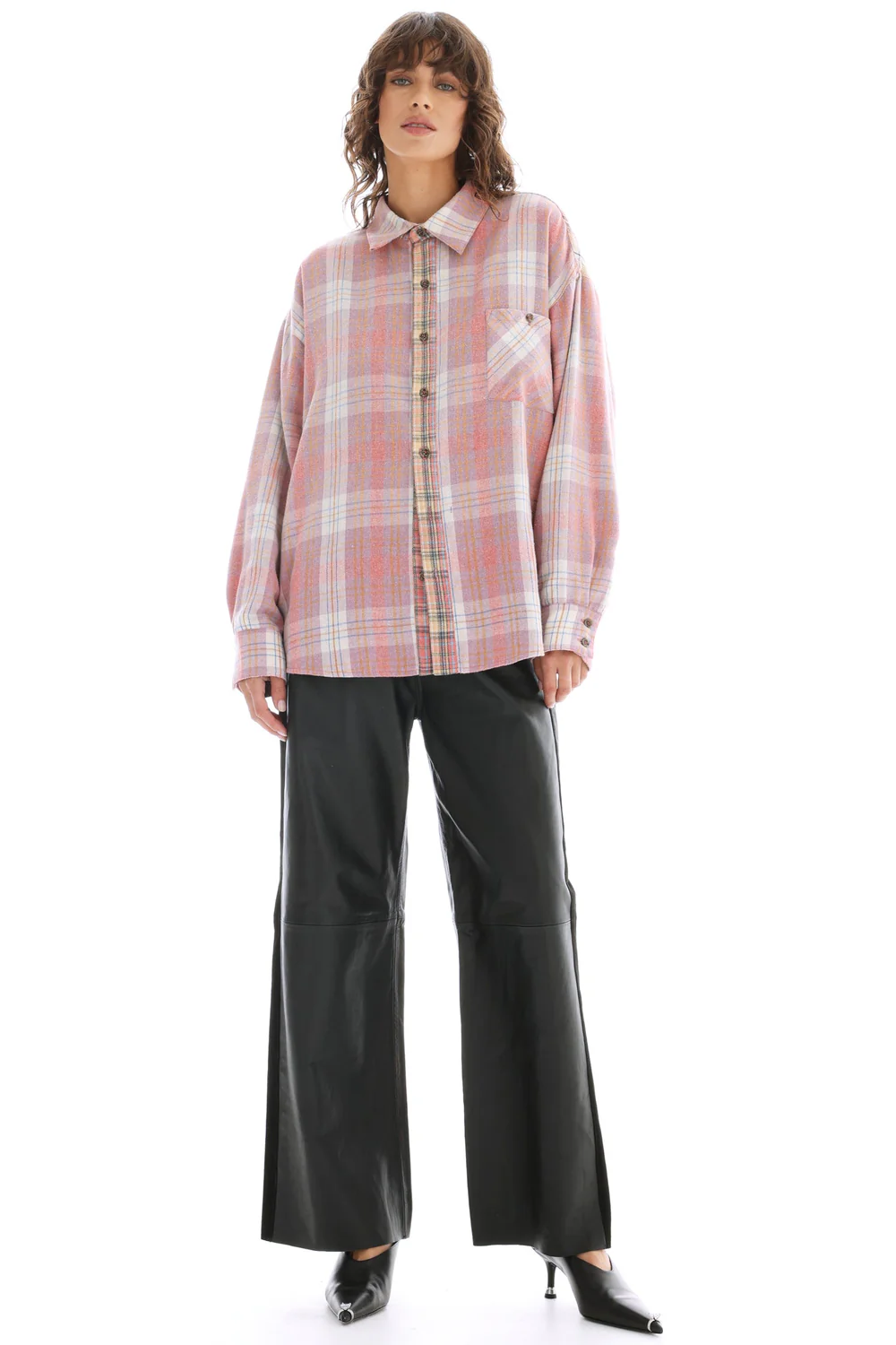 The Tales Reversibile Flannel Shirt - Pink