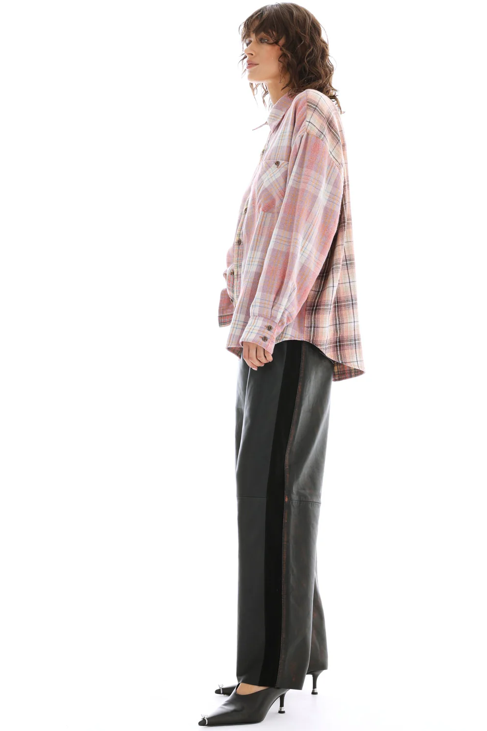 The Tales Reversibile Flannel Shirt - Pink