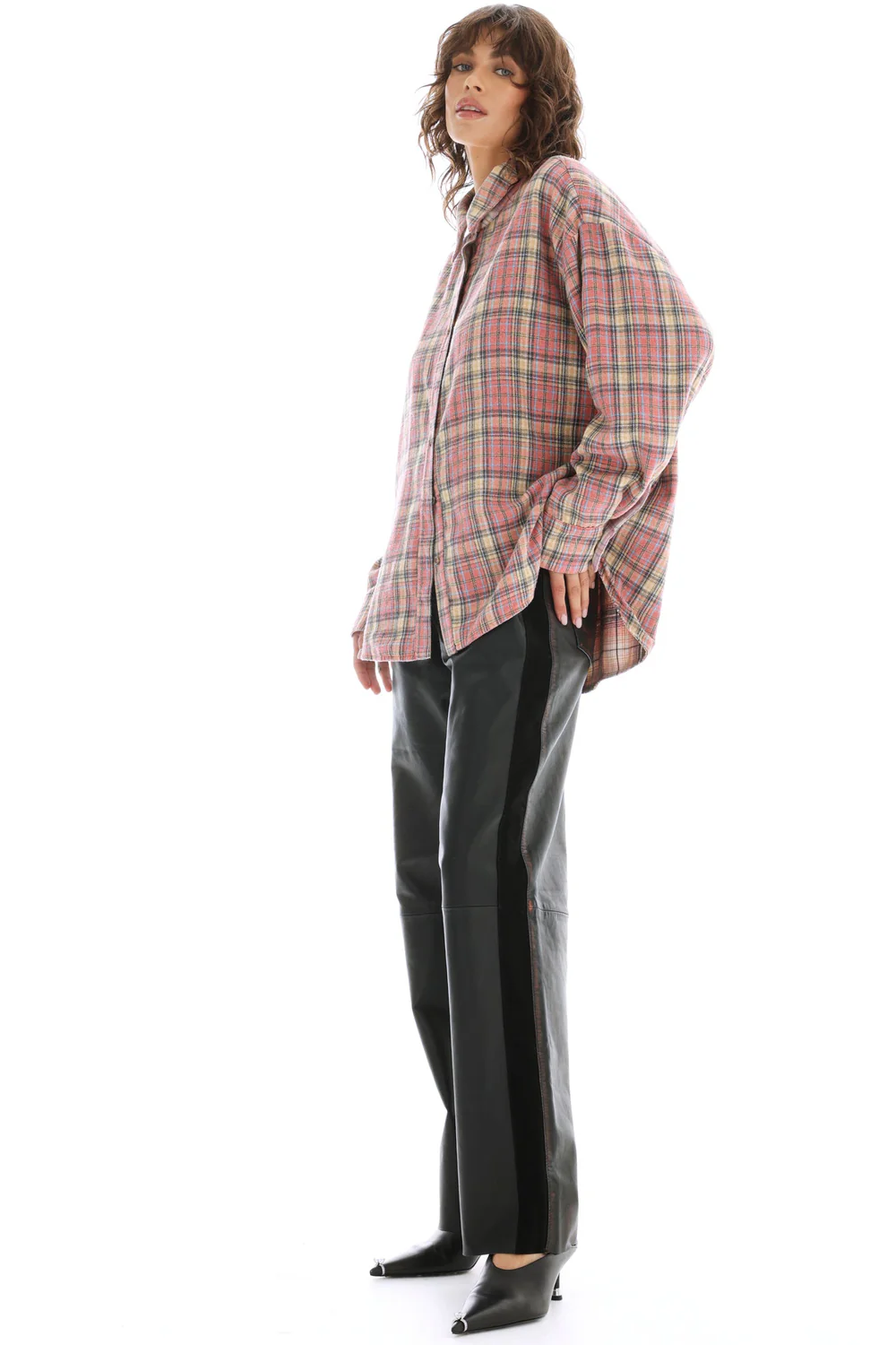 The Tales Reversibile Flannel Shirt - Pink