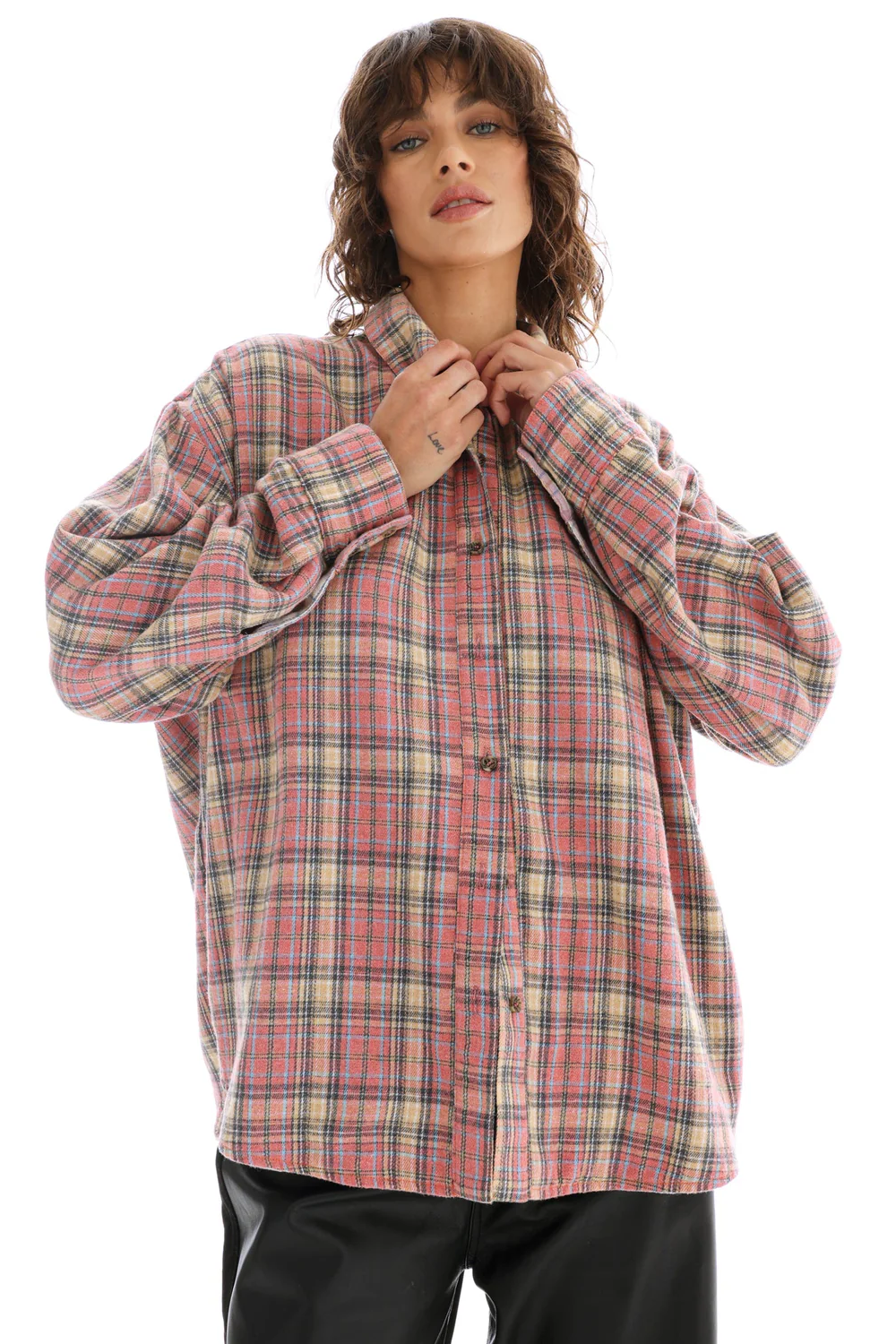 The Tales Reversibile Flannel Shirt - Pink