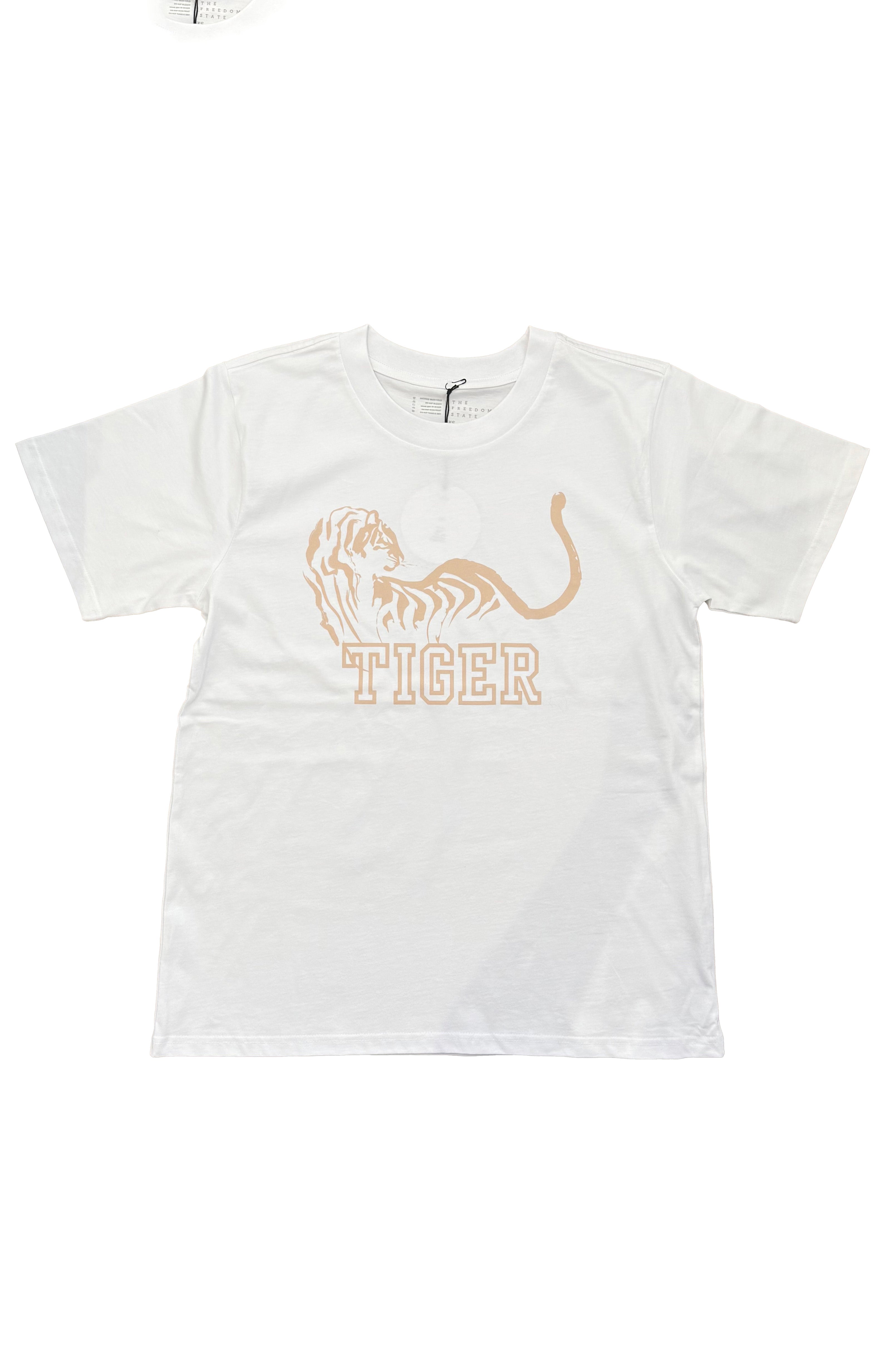 Tiger Tee Oversized - White/Cream