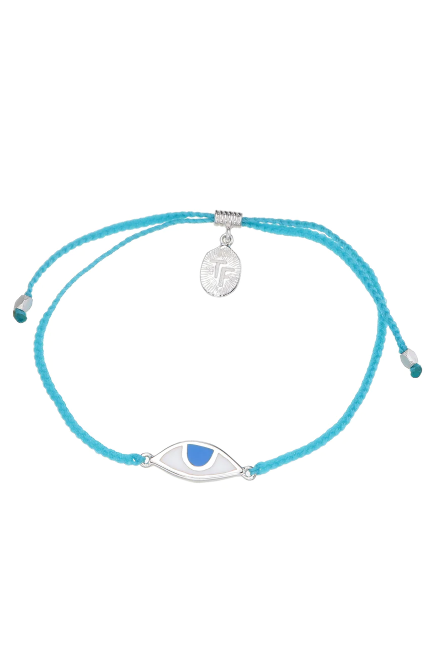 Eye Protection Bracelet | Turquoise - Silver