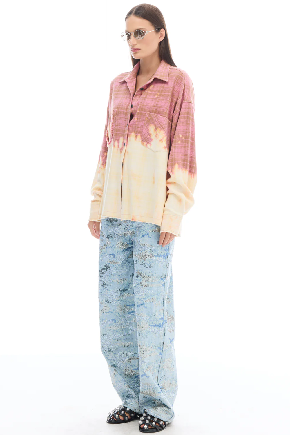 Acid Trip Flannel Shirt - Pink
