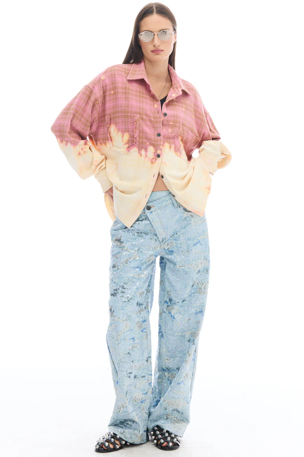 Acid Trip Flannel Shirt - Pink
