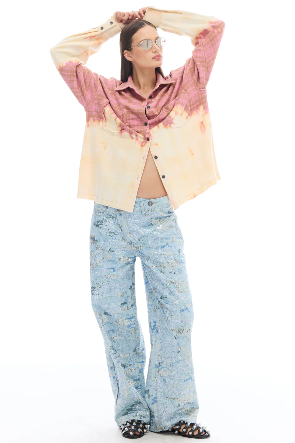 Acid Trip Flannel Shirt - Pink