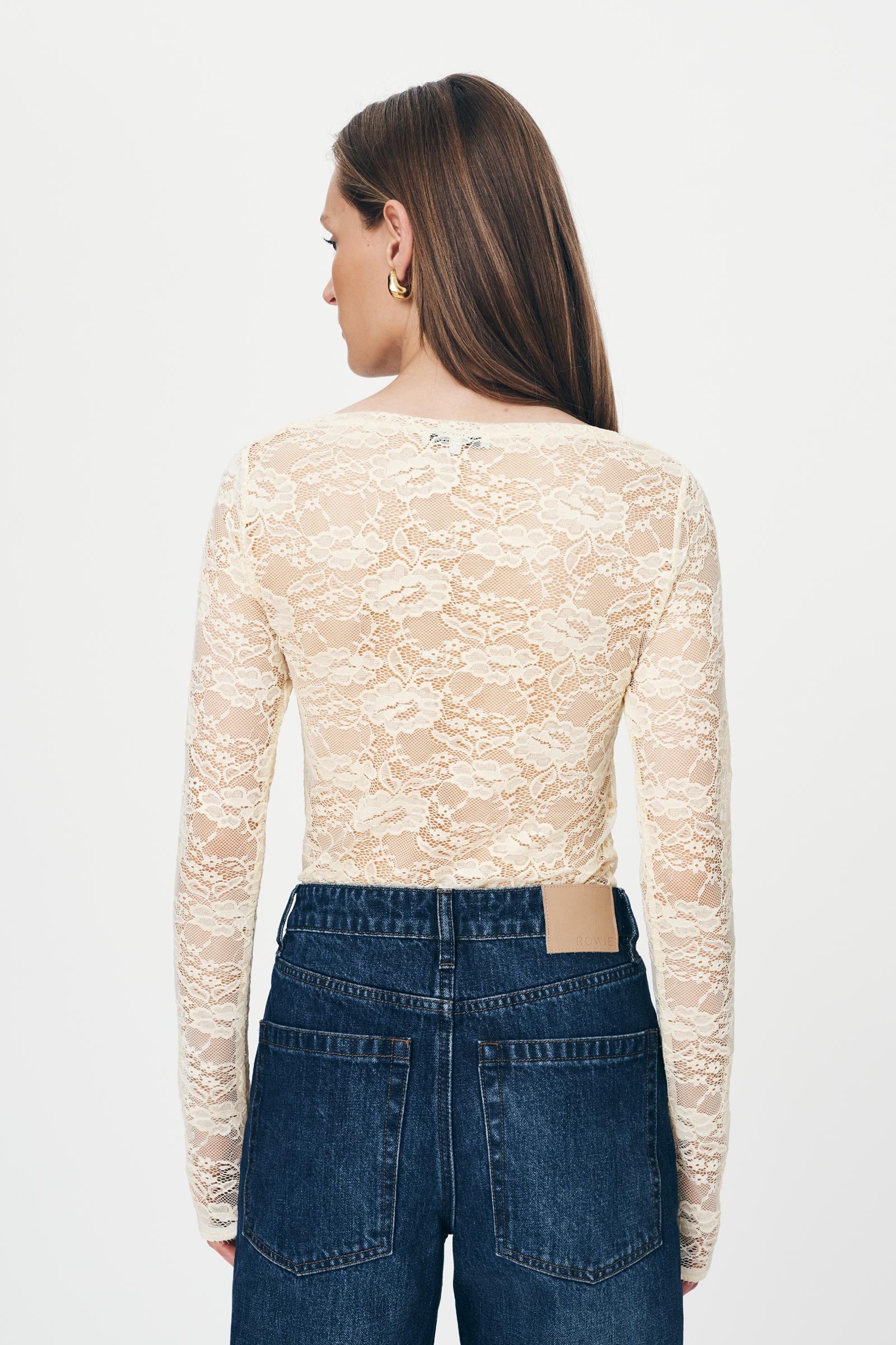Tonya Rose Lace Top - Creme