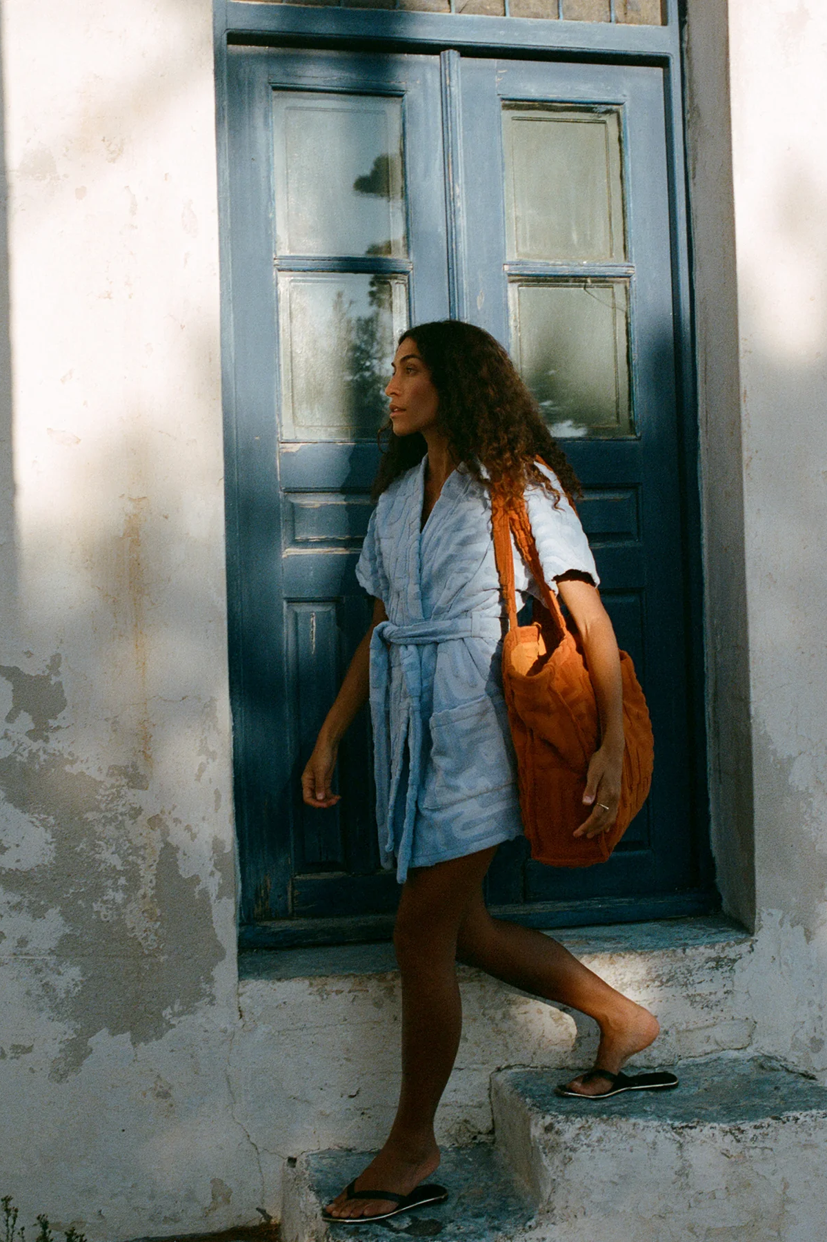 Towelling Beach Bag - Kin Clay