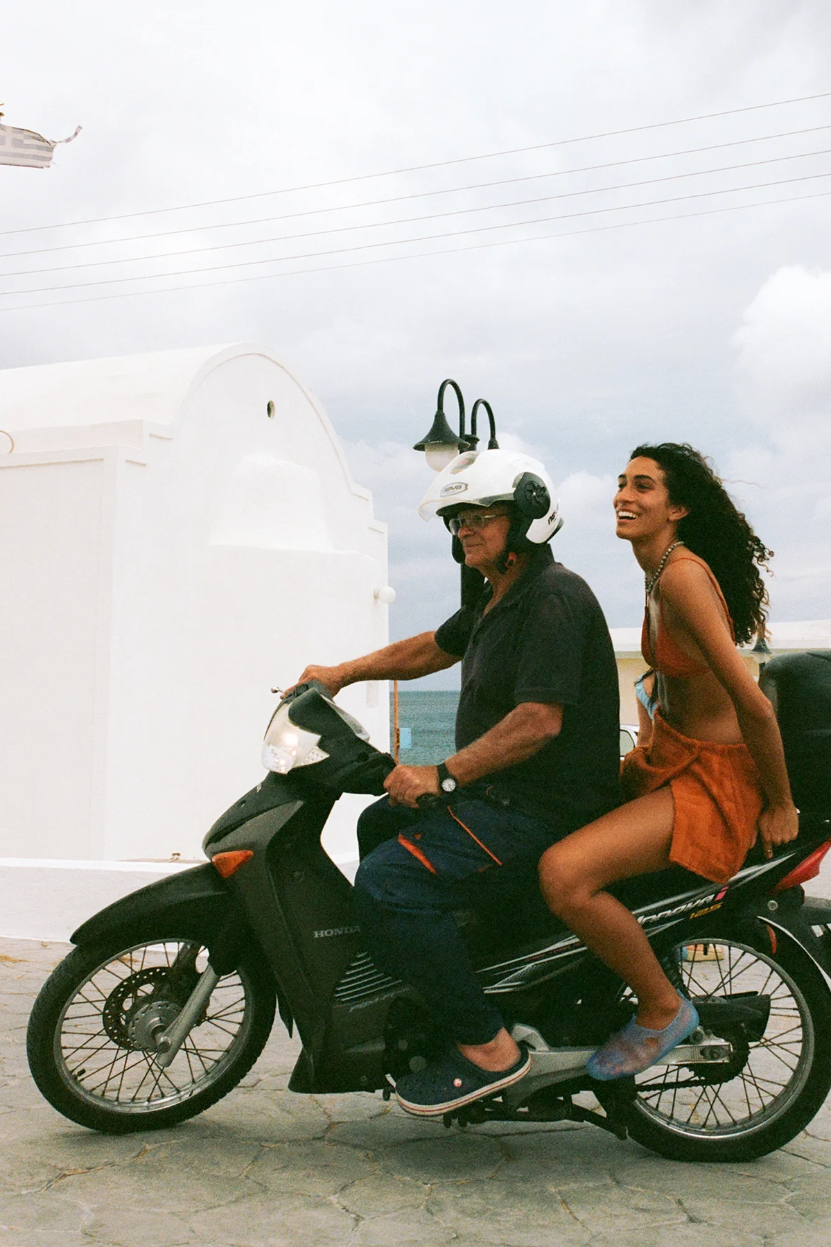 Towelling Wrap Skirt - Kin Clay