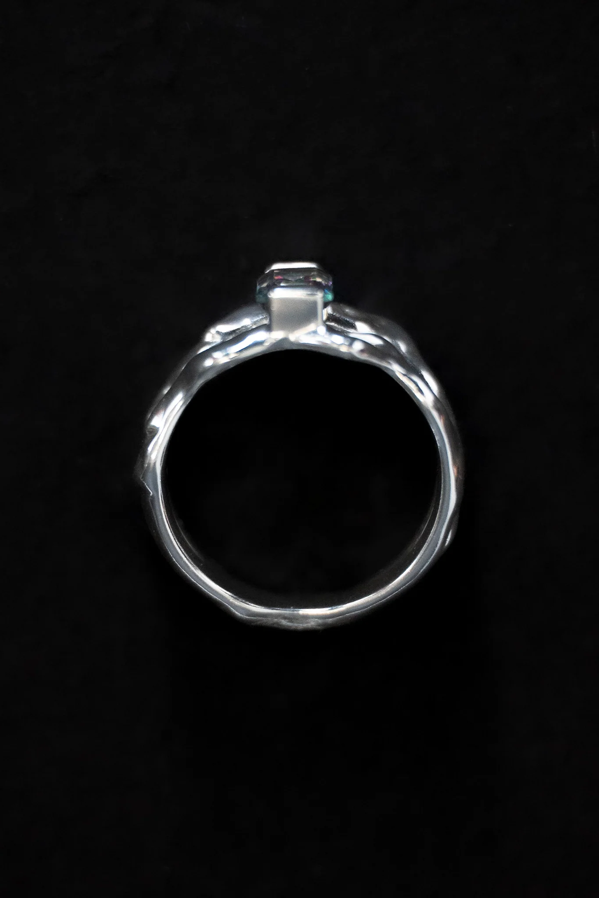 Twin Ring - Rainbow Topaz