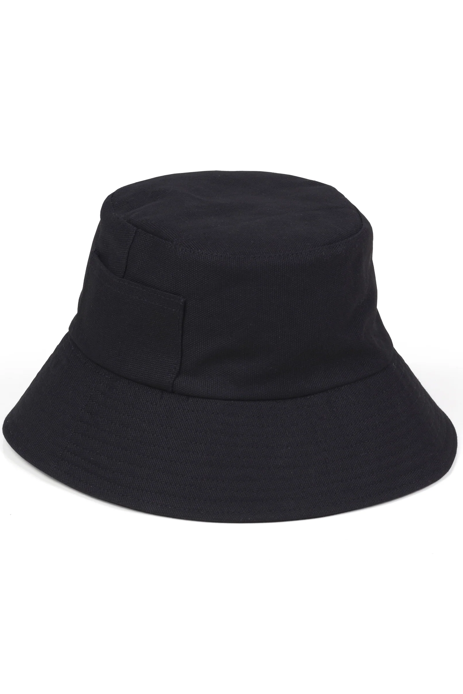Wave Canvas Bucket Hat - Black
