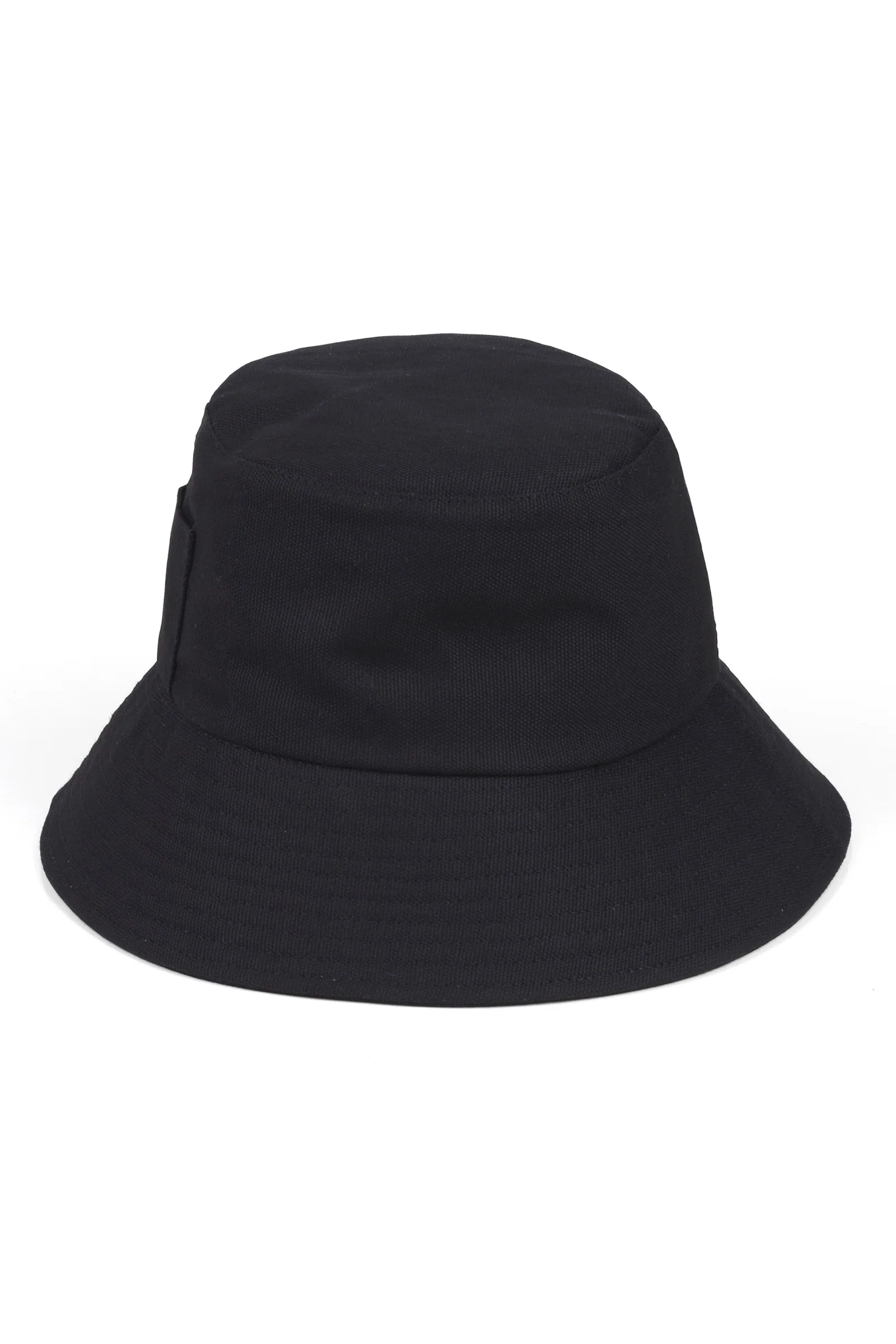 Wave Canvas Bucket Hat - Black