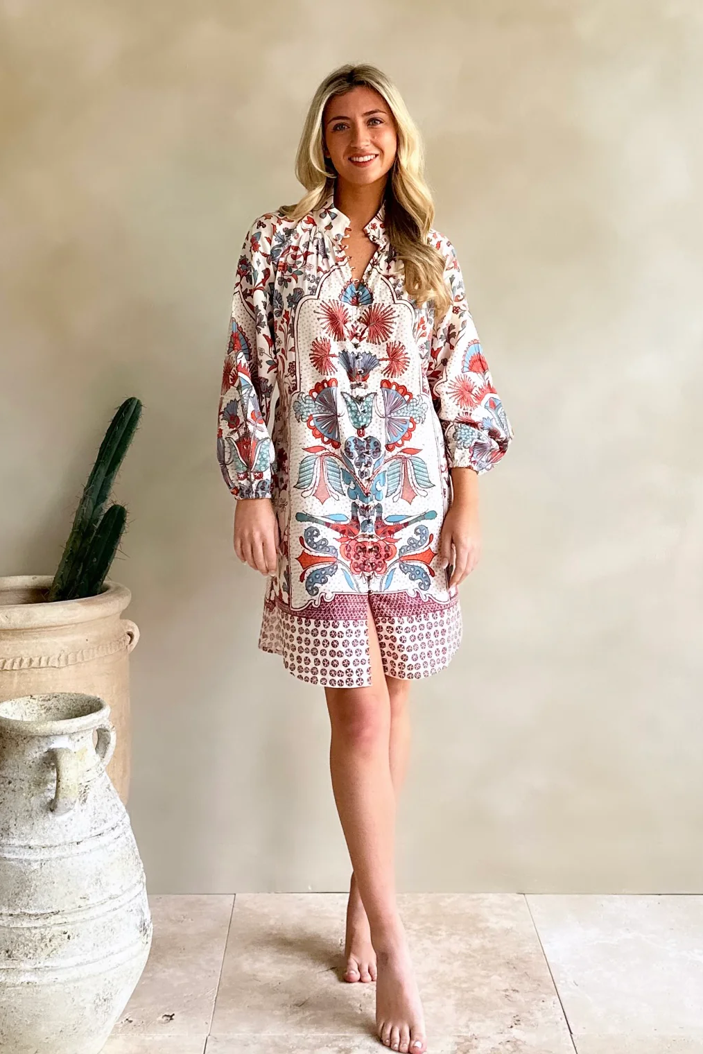 Tigerlily | Alexandria Lorena Shirt Dress - Terracotta Sand