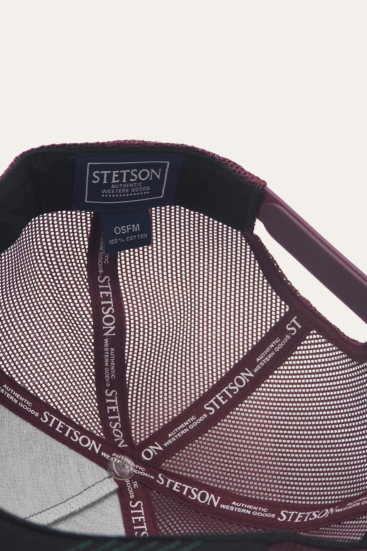 American Muscle Trucker Cap - Maroon - Caps - Stetson - Women's fashion at The Freedom State