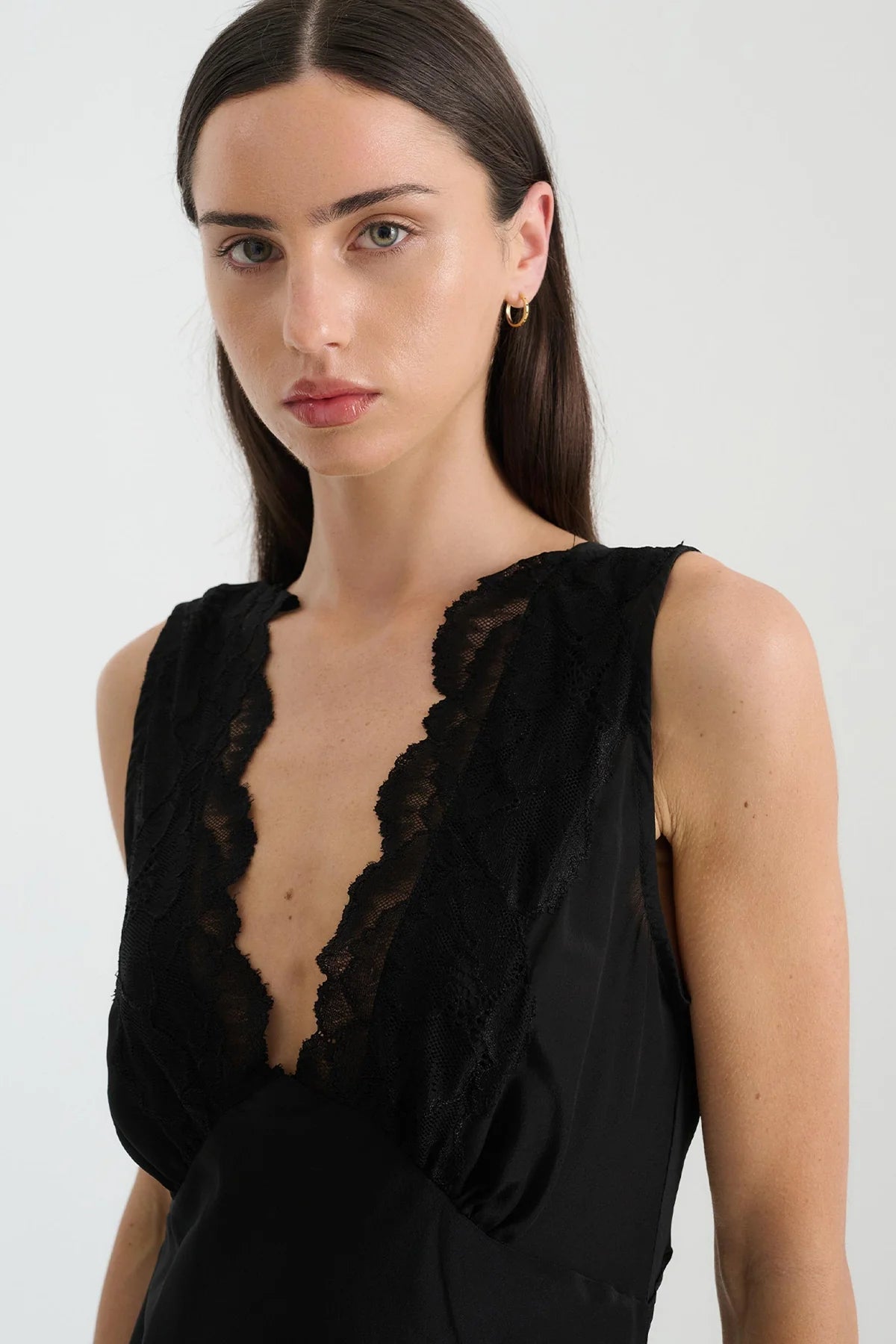 Annie Silk Mini Dress - Noir - Mini Dresses - Rowie The Label - Women's fashion at The Freedom State
