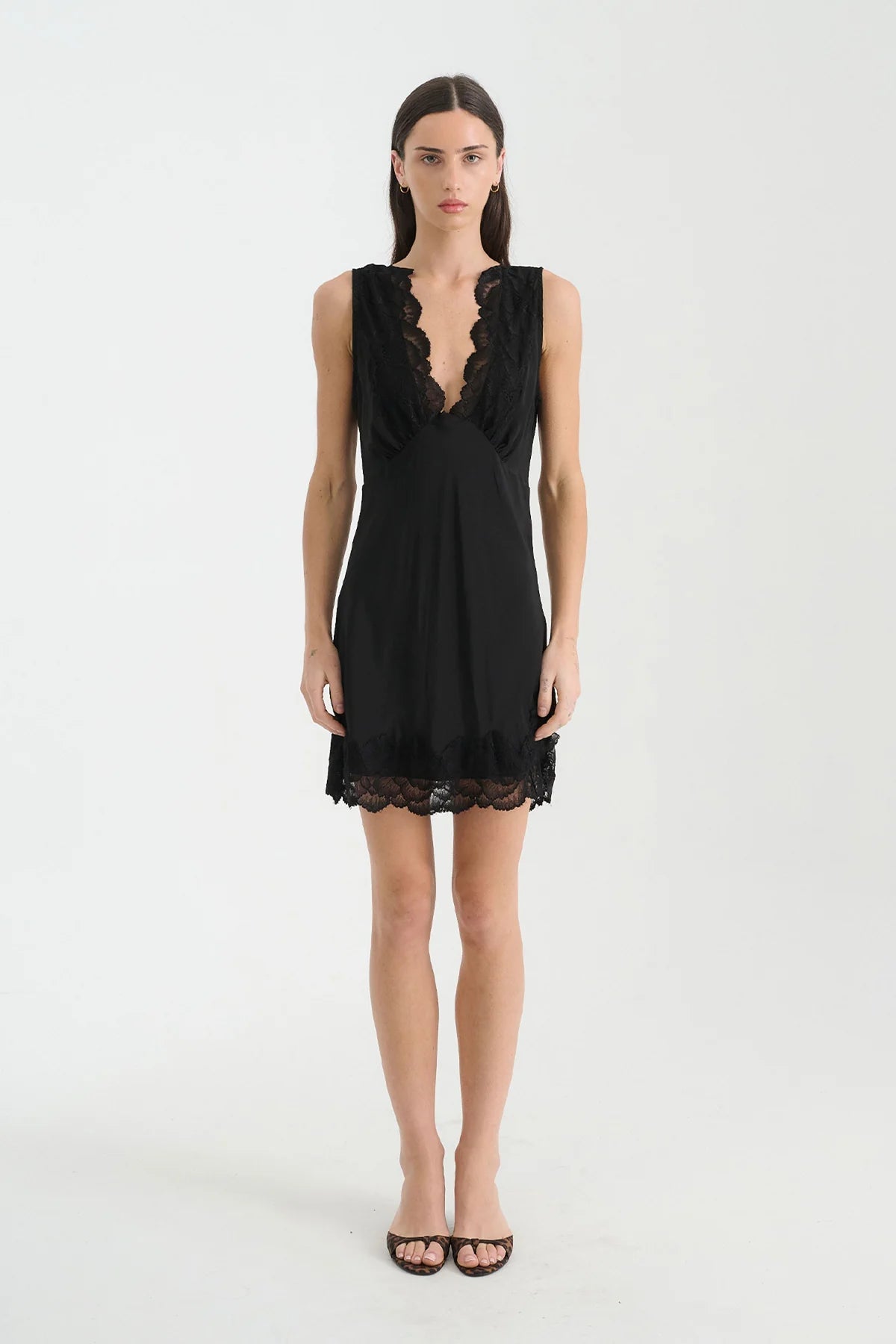 Annie Silk Mini Dress - Noir - Mini Dresses - Rowie The Label - Women's fashion at The Freedom State