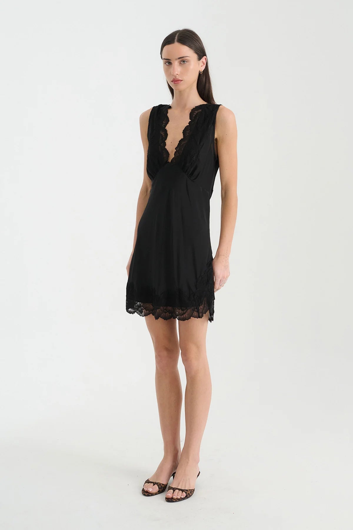 Annie Silk Mini Dress - Noir - Mini Dresses - Rowie The Label - Women's fashion at The Freedom State