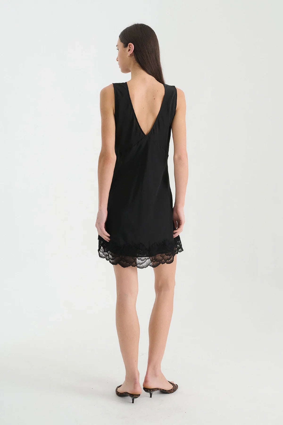 Annie Silk Mini Dress - Noir - Mini Dresses - Rowie The Label - Women's fashion at The Freedom State