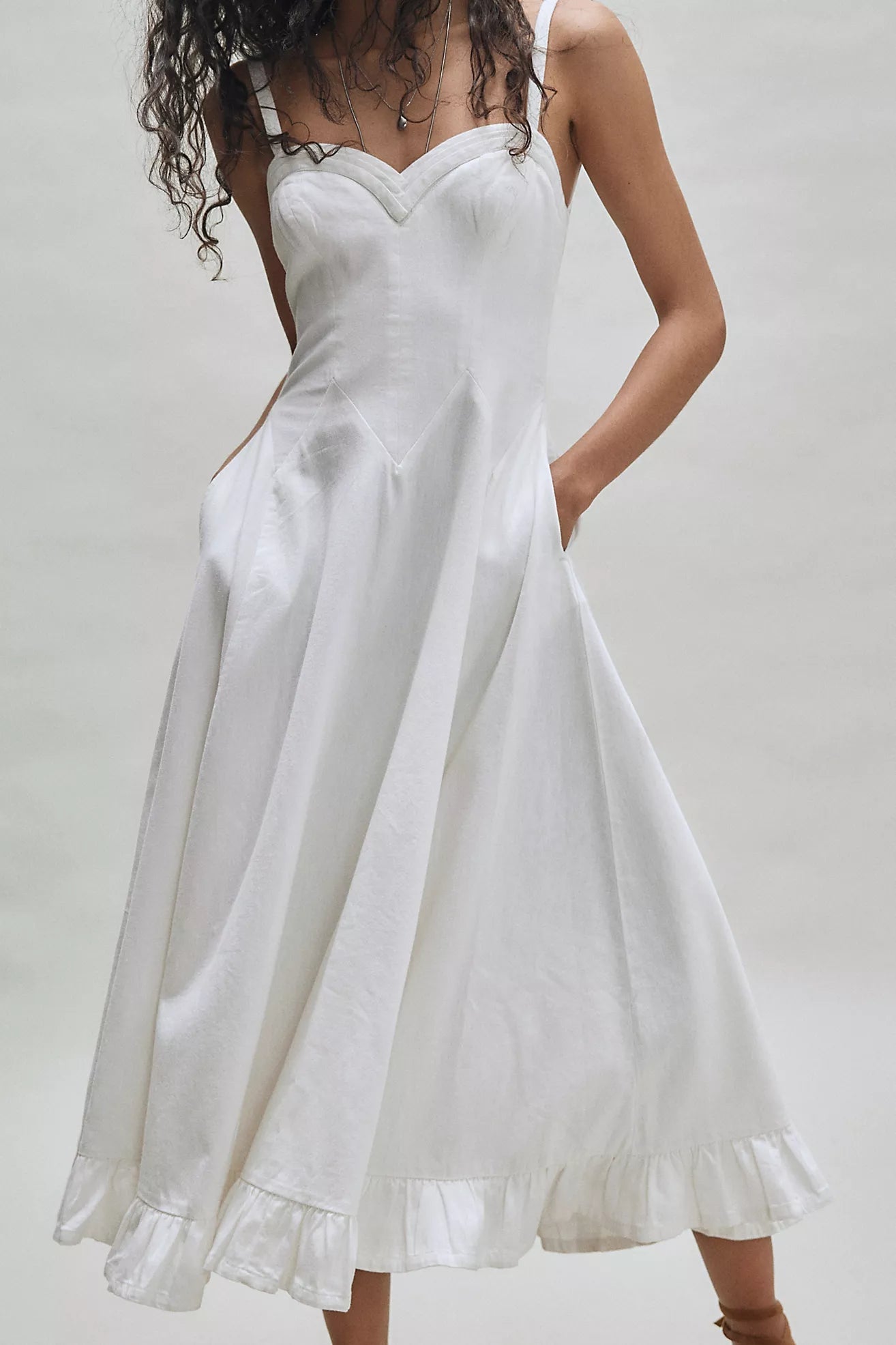 Another Season Midi Dress - Coconut Milk - Midi Dresses - Free People - Women's fashion at The Freedom State