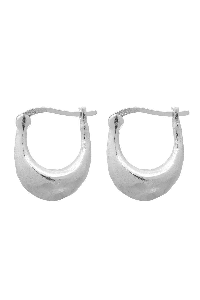 Antonis Hoop Earring - Silver - Earrings - Cleopatra's Bling - Women's fashion at The Freedom State