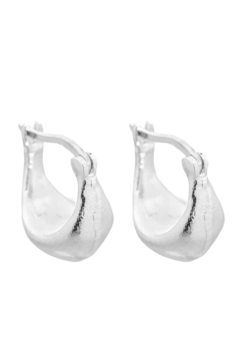 Antonis Hoop Earring - Silver - Earrings - Cleopatra's Bling - Women's fashion at The Freedom State
