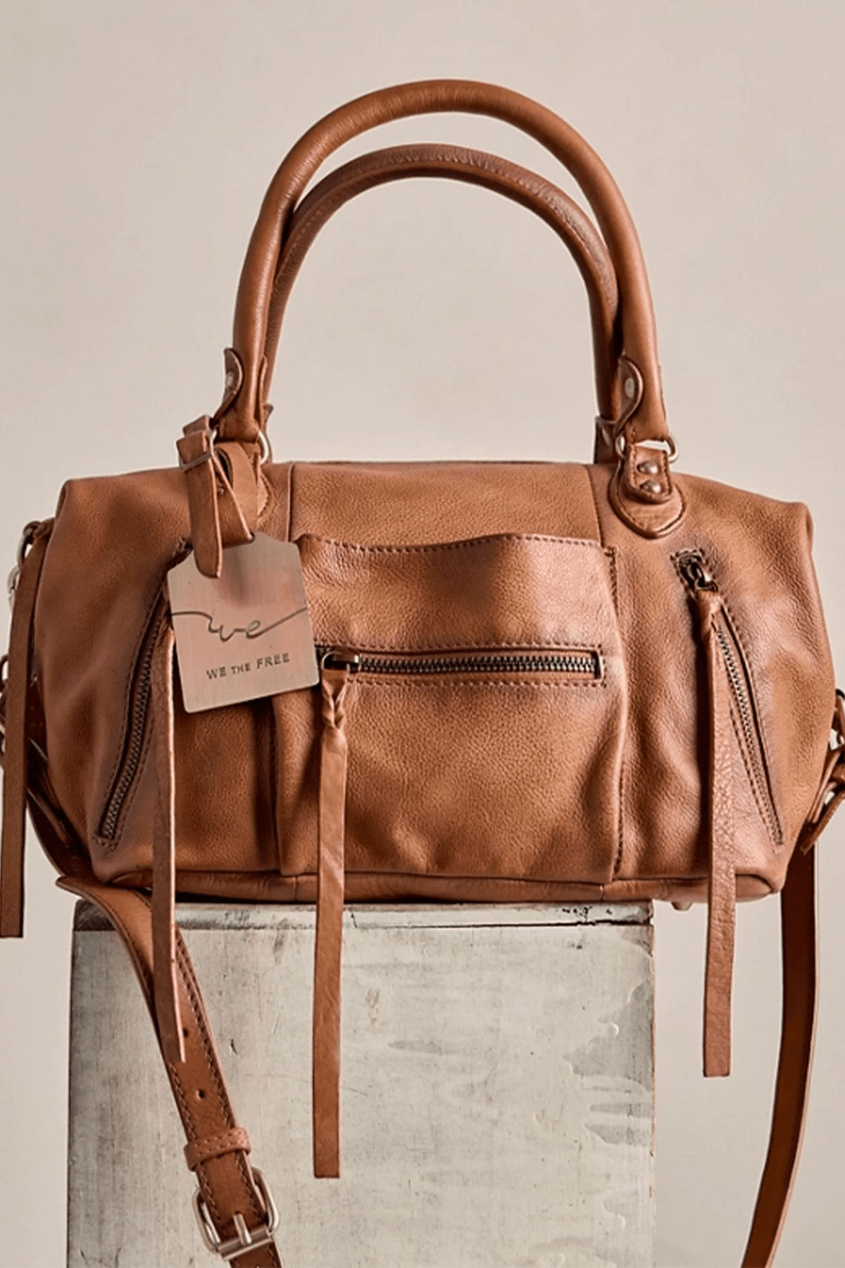 Baby Emerson Tote - Saddle - Bags - Free People - Women's fashion at The Freedom State