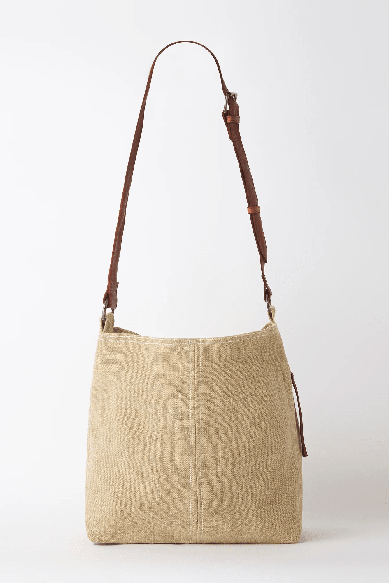 Baby Jute Slouchy Bag - Natural - Bags - Juju & Co - Women's fashion at The Freedom State