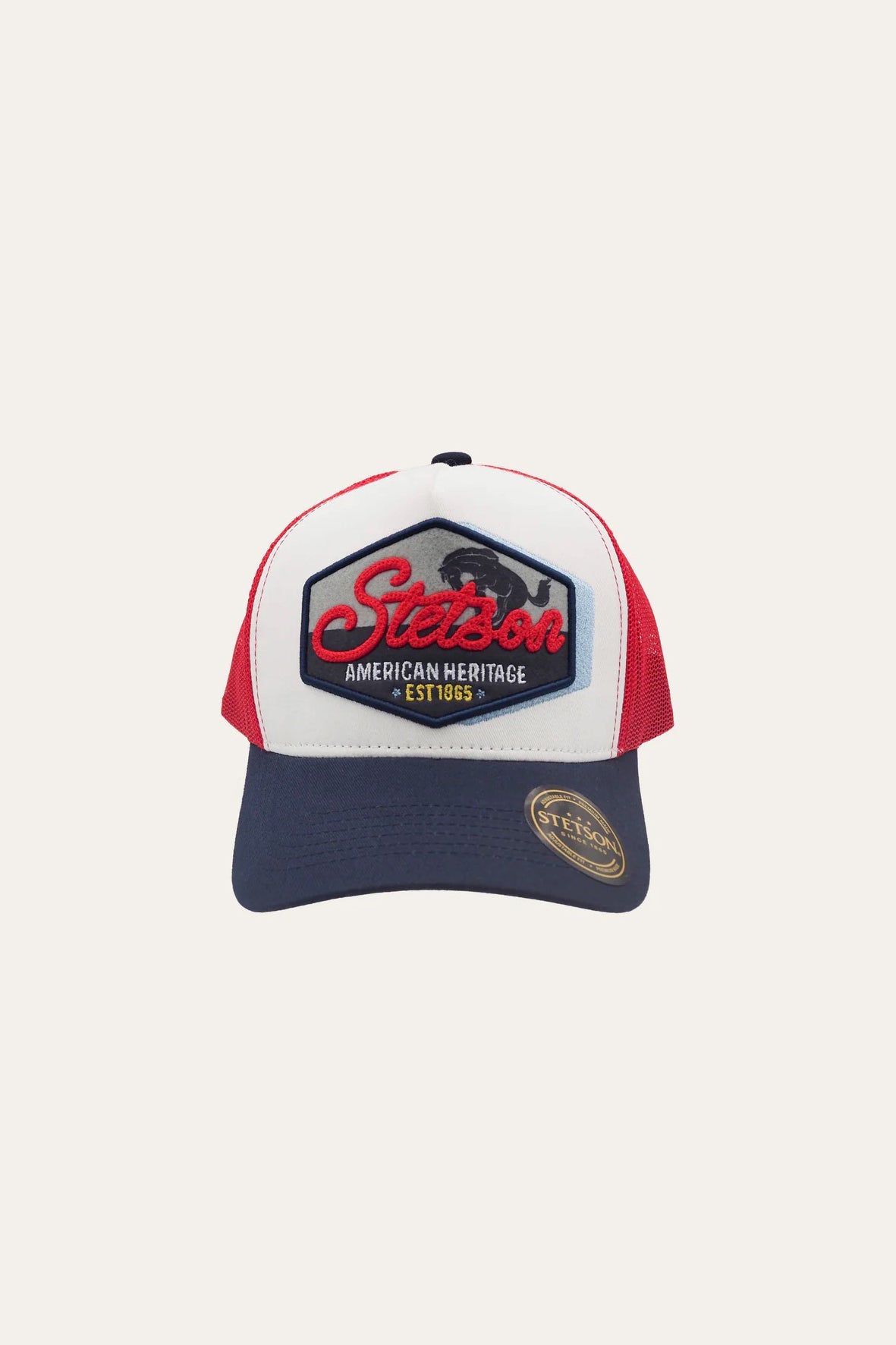 Bronco Trucker Cap - Red - Caps - Stetson - Women's fashion at The Freedom State