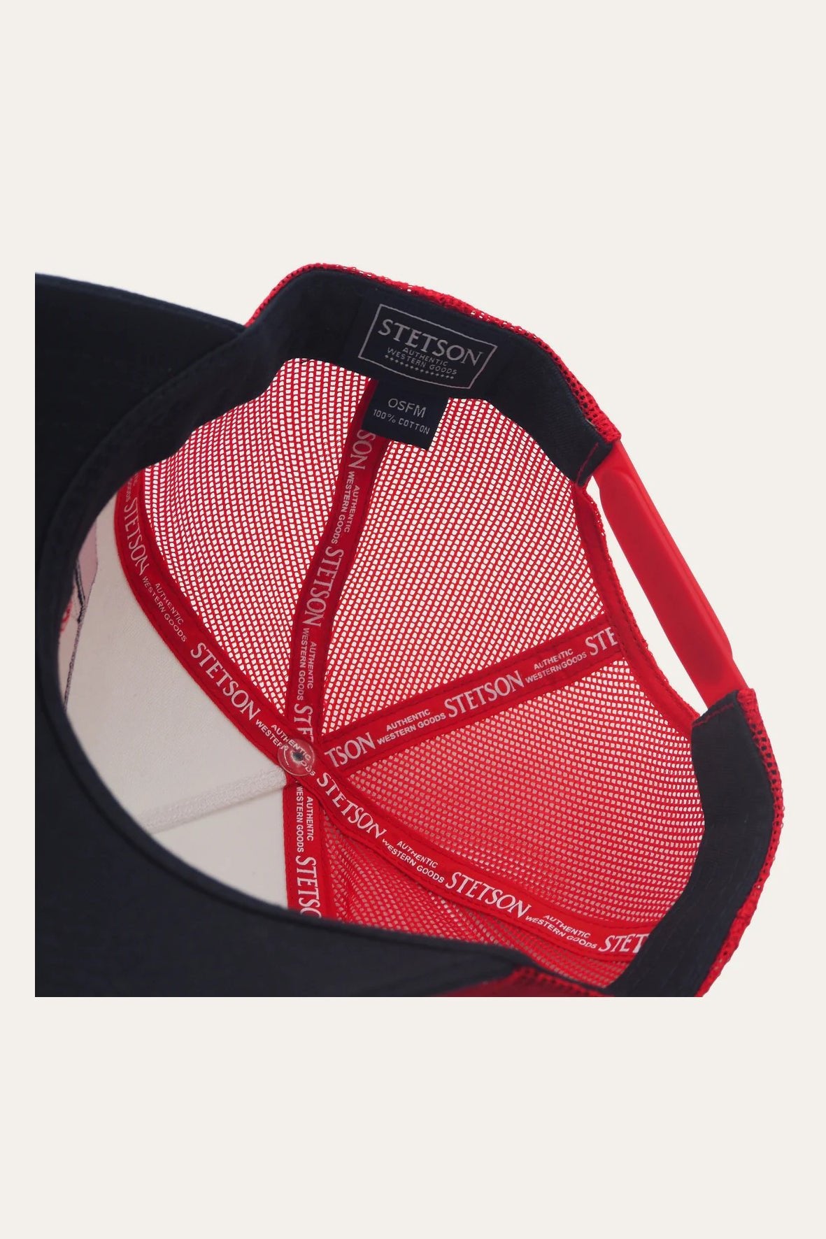 Bronco Trucker Cap - Red - Caps - Stetson - Women's fashion at The Freedom State