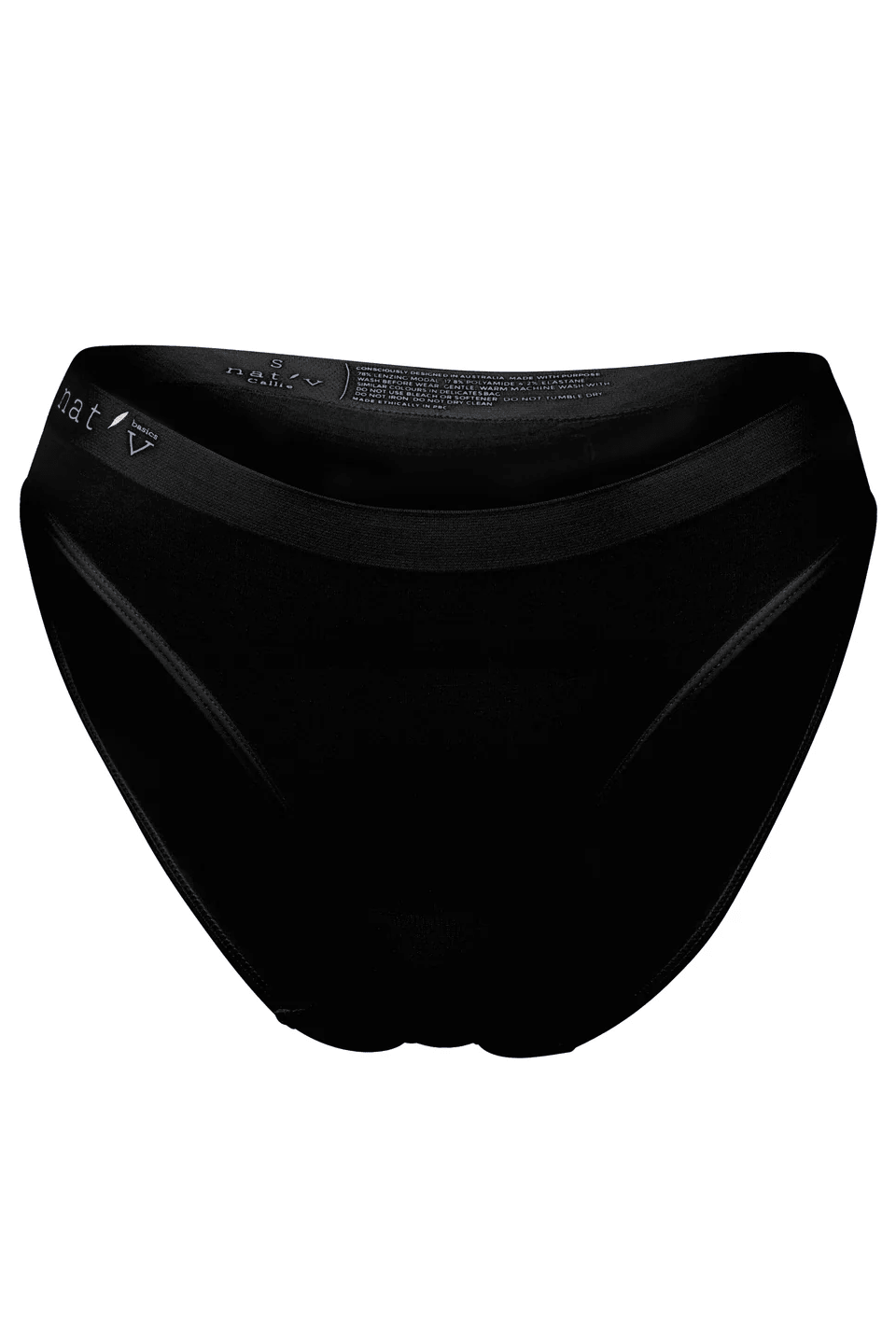 Callie Bikini Brief - Black - Intimates & Robes - Nat'v Basics - Women's fashion at The Freedom State
