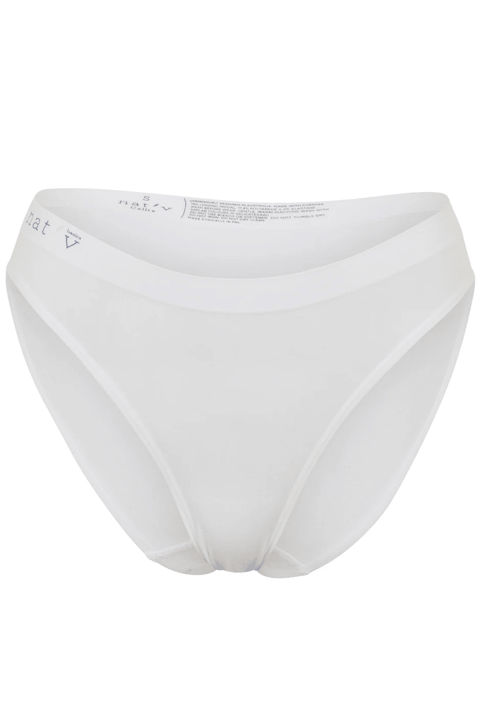 Callie Bikini Brief - Blanco - Intimates & Robes - Nat'v Basics - Women's fashion at The Freedom State