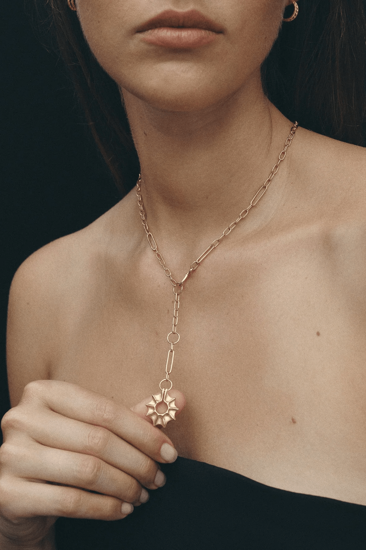Calypso Lariat Necklace - Gold - Necklaces - Temple Of The Sun - Women's fashion at The Freedom State