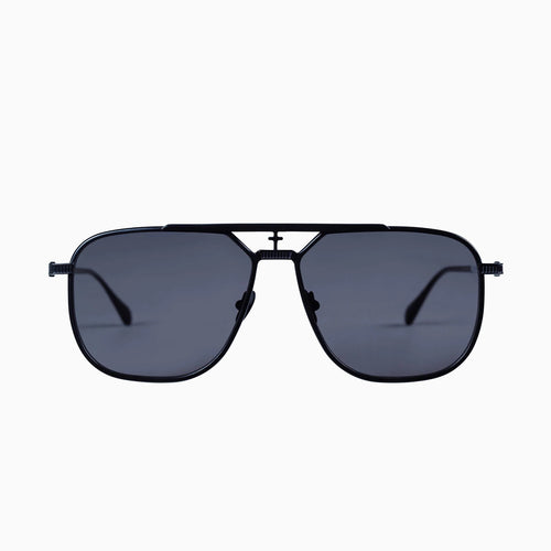 Valley Eyewear | Capita | Sunglasses - Matte Black Titanium / Black Lens