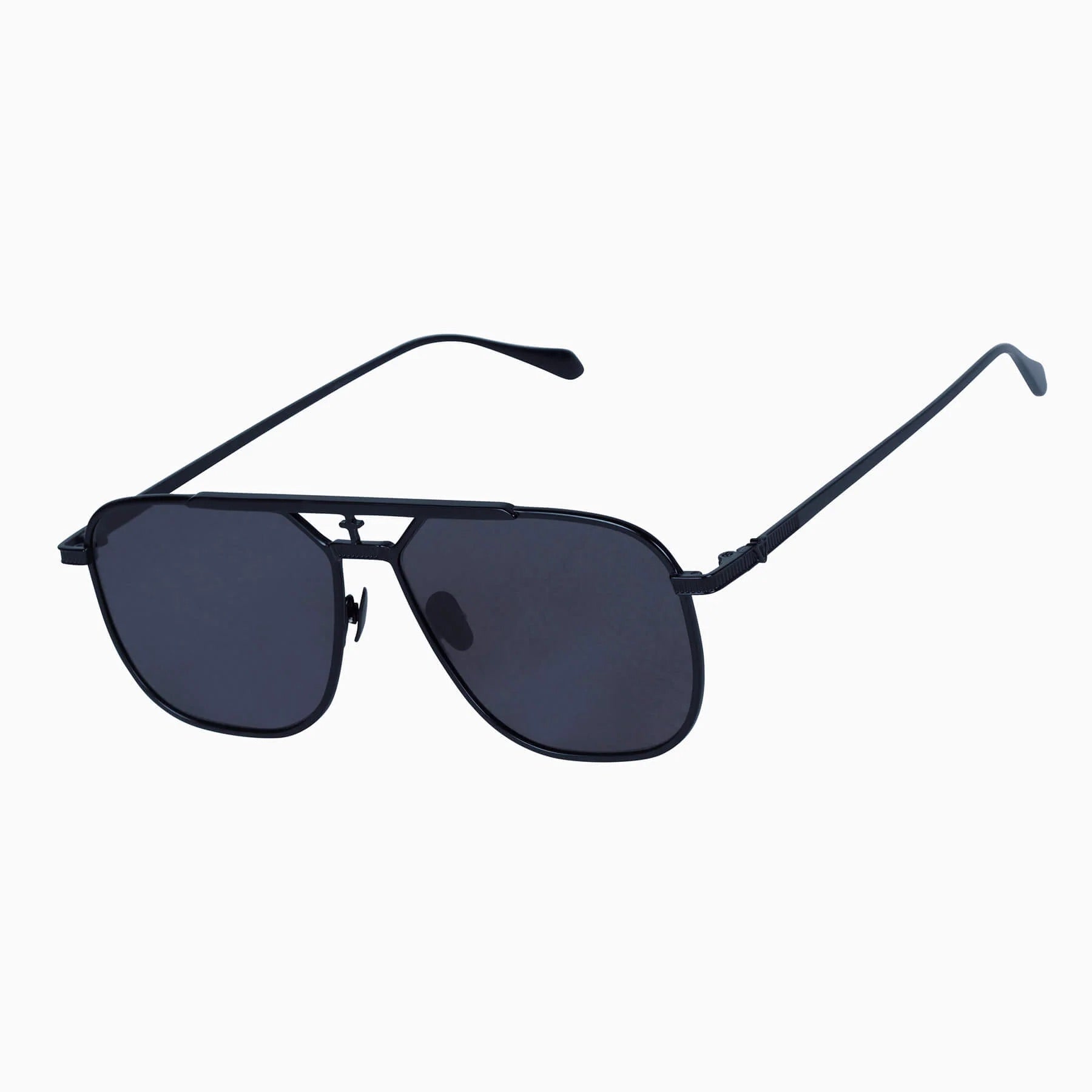 Valley Eyewear | Capita | Sunglasses - Matte Black Titanium / Black Lens