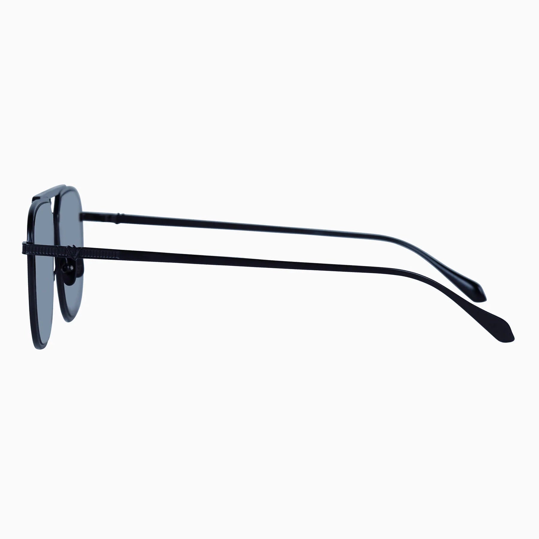 Valley Eyewear | Capita | Sunglasses - Matte Black Titanium / Black Lens
