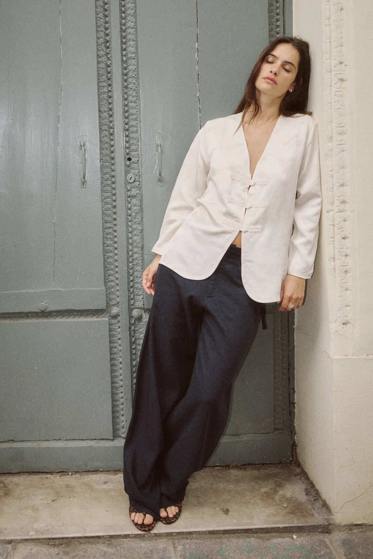 Carlotta Linen Curve Pants - Ink - Pants - Rowie The Label - Women's fashion at The Freedom State